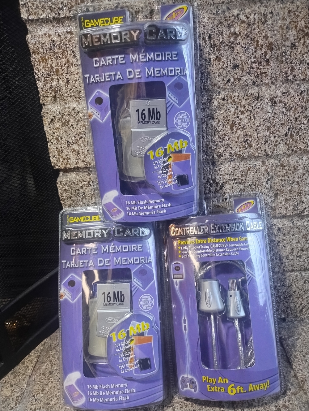 New Intel GameCube Memory Card & Extension Controller Cord